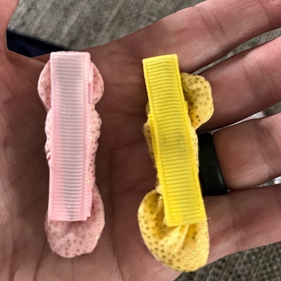 5 Hair bows Hairband girls glitter sparkle - Picture 6 of 10